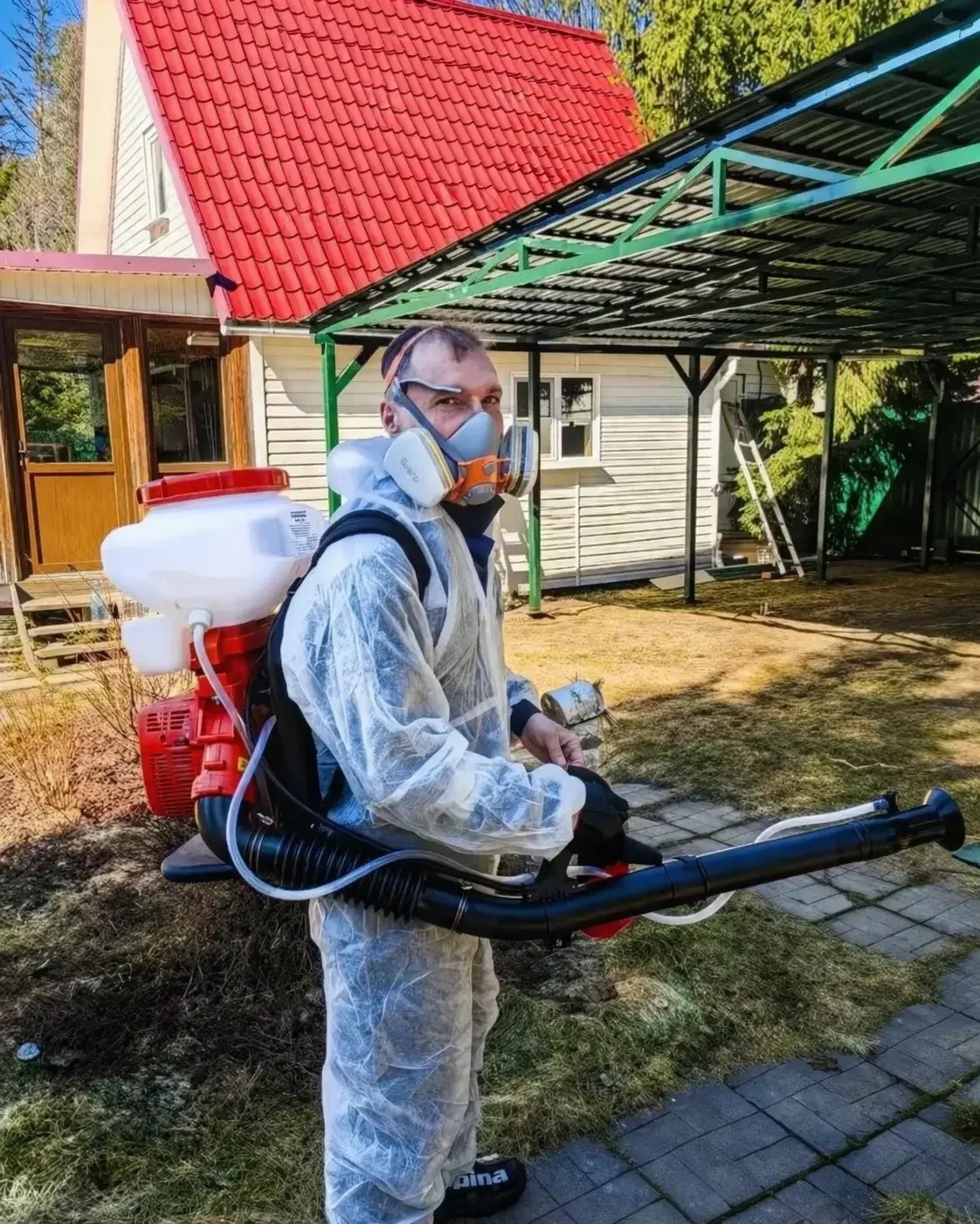 Результат обработки участка от клещей и комаров - объект №104